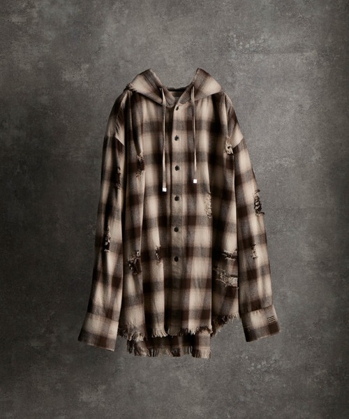 over size shirt parker / オーバーサイズシャツパーカー（シャツ/ブラウス）｜ADRER（アドラー）のファッション通販 - ZOZOTOWN