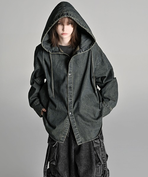 over size shirt parker / オーバーサイズシャツパーカー（シャツ/ブラウス）｜ADRER（アドラー）のファッション通販 - ZOZOTOWN