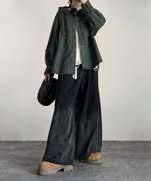 over size shirt parker / オーバーサイズシャツパーカー（シャツ/ブラウス）｜ADRER（アドラー）のファッション通販 - ZOZOTOWN