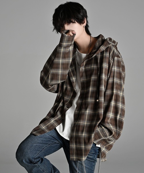 over size shirt parker / オーバーサイズシャツパーカー（シャツ/ブラウス）｜ADRER（アドラー）のファッション通販 - ZOZOTOWN