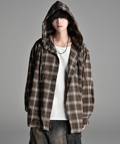 over size shirt parker / オーバーサイズシャツパーカー（シャツ/ブラウス）｜ADRER（アドラー）のファッション通販 - ZOZOTOWN