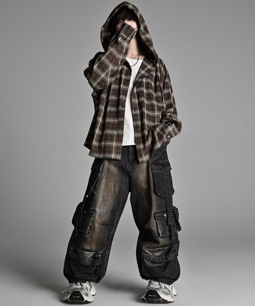 over size shirt parker / オーバーサイズシャツパーカー（シャツ/ブラウス）｜ADRER（アドラー）のファッション通販 - ZOZOTOWN