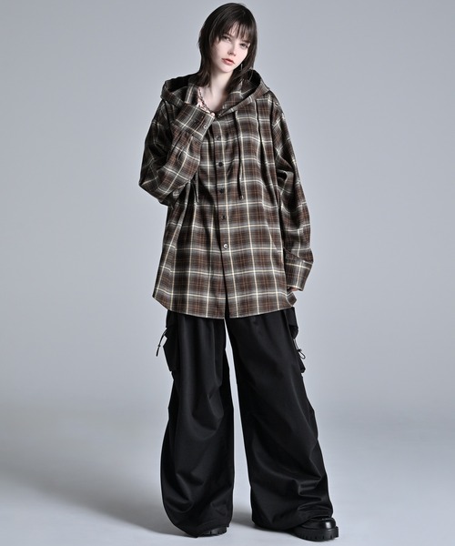 over size shirt parker / オーバーサイズシャツパーカー（シャツ/ブラウス）｜ADRER（アドラー）のファッション通販 - ZOZOTOWN