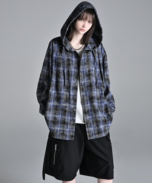 over size shirt parker / オーバーサイズシャツパーカー（シャツ/ブラウス）｜ADRER（アドラー）のファッション通販 - ZOZOTOWN