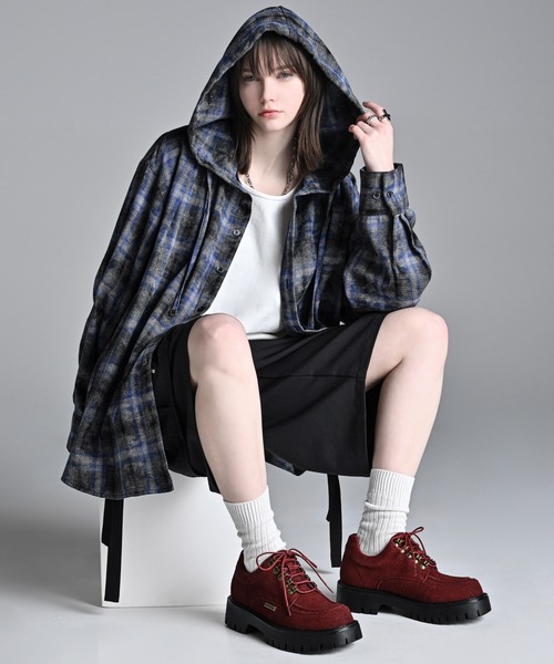 over size shirt parker / オーバーサイズシャツパーカー（シャツ/ブラウス）｜ADRER（アドラー）のファッション通販 - ZOZOTOWN