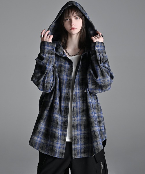 over size shirt parker / オーバーサイズシャツパーカー（シャツ/ブラウス）｜ADRER（アドラー）のファッション通販 - ZOZOTOWN