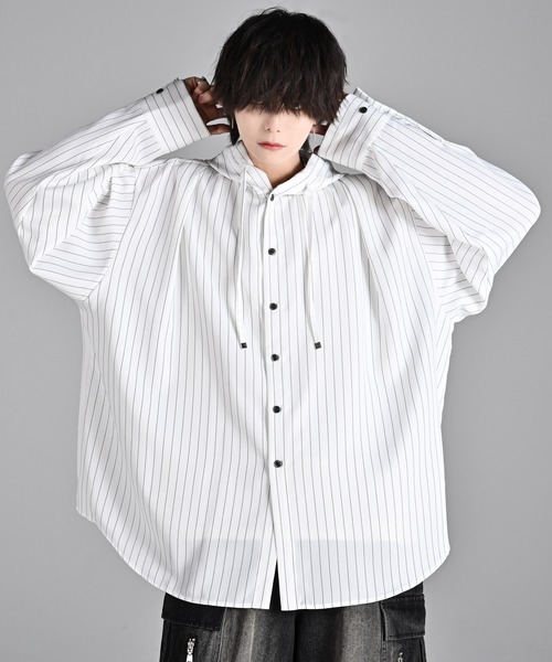 【ADRER】over size shirt parkerブラウン over size shirt parker（シャツ/ブラウス）｜ADRER（アドラー