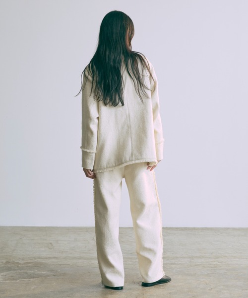 EN NEUME(エンノイム)の「【Set Up】Tweed Easy Pants(その他パンツ・レディース・ブルー/グレイッシュベージュ/アイボリー・FREE)」の11枚目の写真