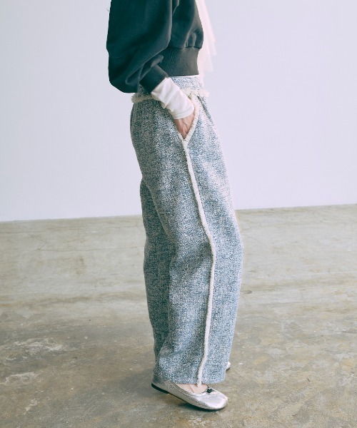 EN NEUME(エンノイム)の「【Set Up】Tweed Easy Pants(その他パンツ・レディース・ブルー/グレイッシュベージュ/アイボリー・FREE)」の14枚目の写真