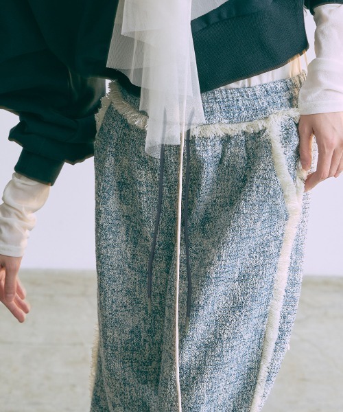 EN NEUME(エンノイム)の「【Set Up】Tweed Easy Pants(その他パンツ・レディース・ブルー/グレイッシュベージュ/アイボリー・FREE)」の13枚目の写真