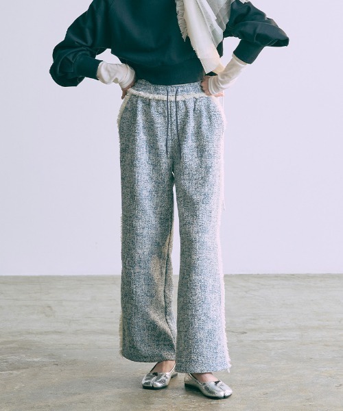 EN NEUME(エンノイム)の「【Set Up】Tweed Easy Pants(その他パンツ・レディース・ブルー/グレイッシュベージュ/アイボリー・FREE)」の12枚目の写真
