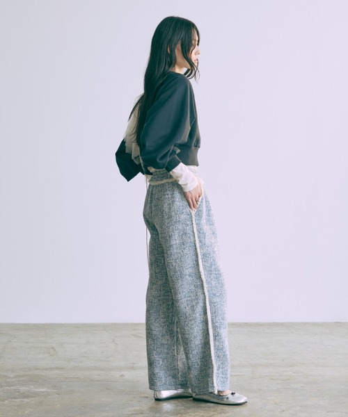 EN NEUME(エンノイム)の「【Set Up】Tweed Easy Pants(その他パンツ・レディース・ブルー/グレイッシュベージュ/アイボリー・FREE)」の16枚目の写真