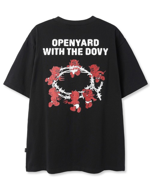★OY★BARBED LOGO DOVY TEE - BLACK★正規品/韓国直送料込/人気 OY/オーワイ』BARBED LOGO DOVY TEE/バーベッドロゴドリーティー