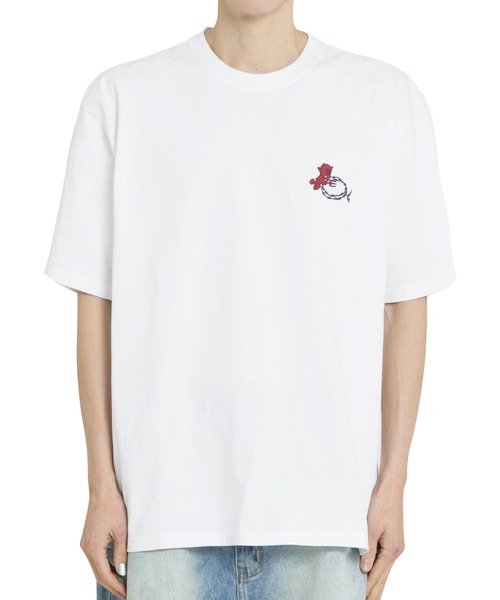 ★OY★BARBED LOGO DOVY TEE - BLACK★正規品/韓国直送料込/人気 OY/オーワイ』BARBED LOGO DOVY TEE/バーベッドロゴドリーティー