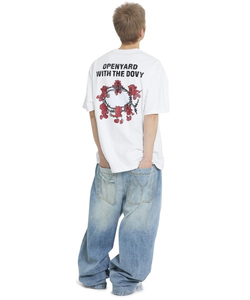 ★OY★BARBED LOGO DOVY TEE - BLACK★正規品/韓国直送料込/人気 OY/オーワイ』BARBED LOGO DOVY TEE/バーベッドロゴドリーティー