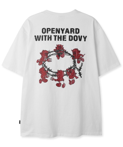 ★OY★BARBED LOGO DOVY TEE - BLACK★正規品/韓国直送料込/人気 OY/オーワイ』BARBED LOGO DOVY TEE/バーベッドロゴドリーティー