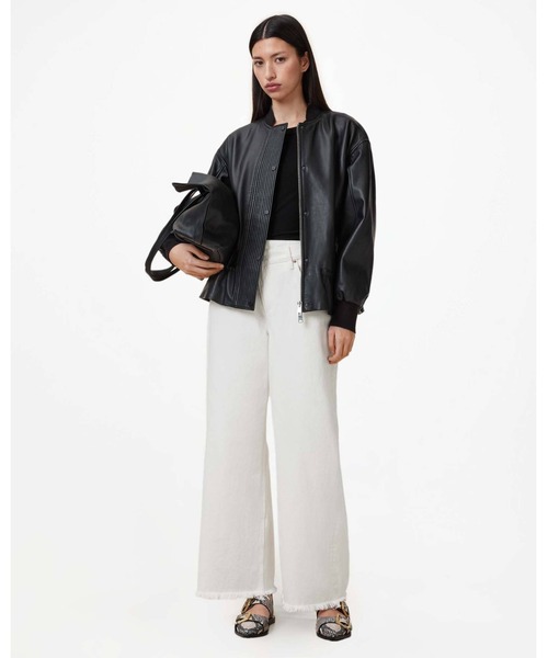 ALLSAINTS(オールセインツ)の「AKI CROSSOVER STRAIGHT LEG DENIM JEANS | AKI クロスオーバー ストレート レッグ デニム ジーンズ(デニムパンツ・レディース・ホワイト・25/27/26/24/28)」の18枚目の写真