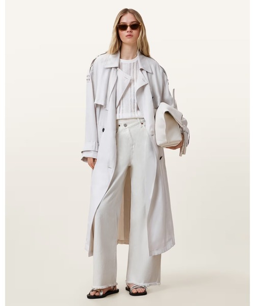 ALLSAINTS(オールセインツ)の「AKI CROSSOVER STRAIGHT LEG DENIM JEANS | AKI クロスオーバー ストレート レッグ デニム ジーンズ(デニムパンツ・レディース・ホワイト・25/27/26/24/28)」の17枚目の写真