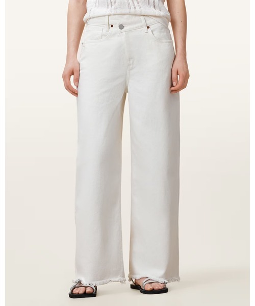 ALLSAINTS(オールセインツ)の「AKI CROSSOVER STRAIGHT LEG DENIM JEANS | AKI クロスオーバー ストレート レッグ デニム ジーンズ(デニムパンツ・レディース・ホワイト・25/27/26/24/28)」の16枚目の写真