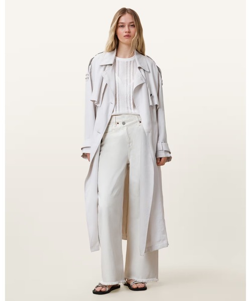 ALLSAINTS(オールセインツ)の「AKI CROSSOVER STRAIGHT LEG DENIM JEANS | AKI クロスオーバー ストレート レッグ デニム ジーンズ(デニムパンツ・レディース・ホワイト・25/27/26/24/28)」の12枚目の写真