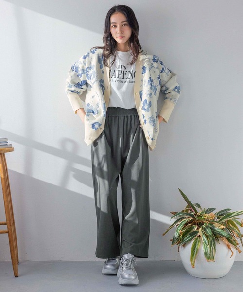 LOWRYS FARM ギャザーワイドイージーパンツ LOWRYS FARM ギャザー