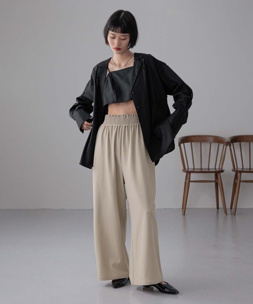 ギャザーワイドイージーパンツ 288508（その他パンツ）｜LOWRYS