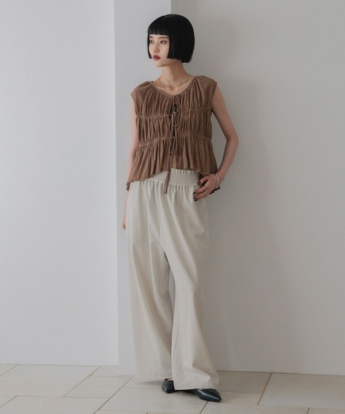 セール】ギャザーワイドイージーパンツ 288508（その他パンツ