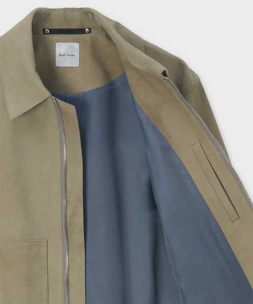 00s paul smith ヌバック　レザー　サファリジャケット　キャメル USED】00's Paul Smith SUPER CHINO DRIZZLER JACK