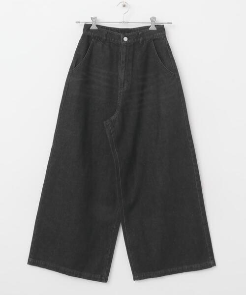 ITEMS URBANRESEARCH（アイテムズ アーバンリサーチ）の「ワイドデニム（デニムパンツ・レディース・ブルー系その他/インディゴブルー/ブラック系その他/ブラック・MEDIUM/SMALL）」の11枚目の写真