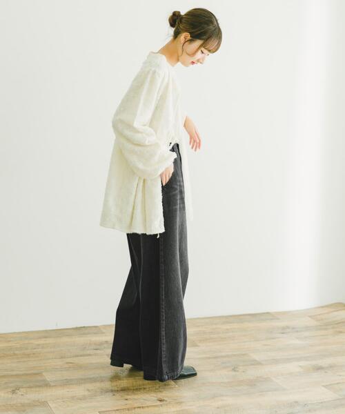 ITEMS URBANRESEARCH(アイテムズ アーバンリサーチ)の「ワイドデニム(デニムパンツ・レディース・ブルー系その他/インディゴブルー/ブラック系その他/ブラック・MEDIUM/SMALL)」の16枚目の写真