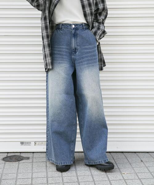 ITEMS URBANRESEARCH(アイテムズ アーバンリサーチ)の「ワイドデニム(デニムパンツ・レディース・ブルー系その他/インディゴブルー/ブラック系その他/ブラック・MEDIUM/SMALL)」の19枚目の写真