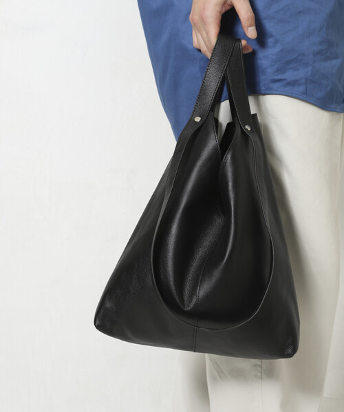 【極美品】 トートバッグ firsthand　本革 ブラック　肩掛け　撥水 Firsthand（ファーストハンド） トートバッグ Leather Marche Bag