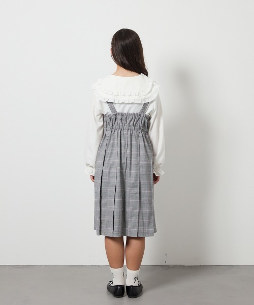 a.v.v（アーヴェヴェ）の「[140-150]ダブルフリルカラーブラウス（シャツ/ブラウス・キッズ・ホワイト・140/150）」の2枚目の写真