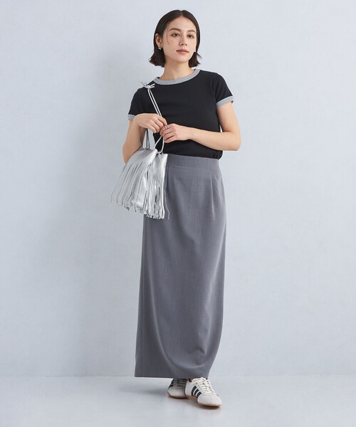 green label relaxing(グリーンレーベルリラクシング)の「フリンジ ドロスト 巾着バッグ(ショルダーバッグ・レディース・シルバー/イエロー/ブラック・FREE)」の8枚目の写真