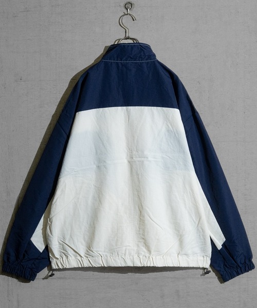 JOHN'S CLOSET（ジョンズクローゼット）の「【13】ボディ切替 ナイロンフルジップブルゾン（ナイロンジャケット・メンズ・ワイン/オフホワイト/ブラック・LARGE/MEDIUM）」の4枚目の写真