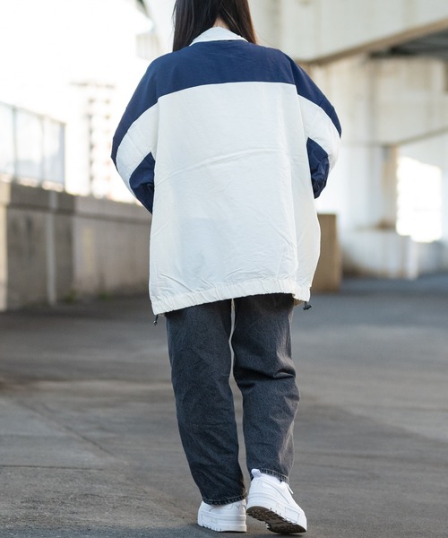 JOHN'S CLOSET（ジョンズクローゼット）の「【13】ボディ切替 ナイロンフルジップブルゾン（ナイロンジャケット・メンズ・ワイン/オフホワイト/ブラック・LARGE/MEDIUM）」の13枚目の写真