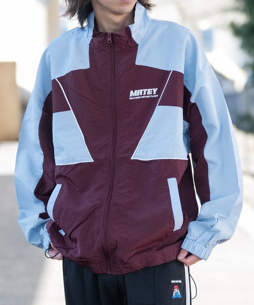 JOHN'S CLOSET（ジョンズクローゼット）の「【13】ボディ切替 ナイロンフルジップブルゾン（ナイロンジャケット・メンズ・ワイン/オフホワイト/ブラック・LARGE/MEDIUM）」の21枚目の写真