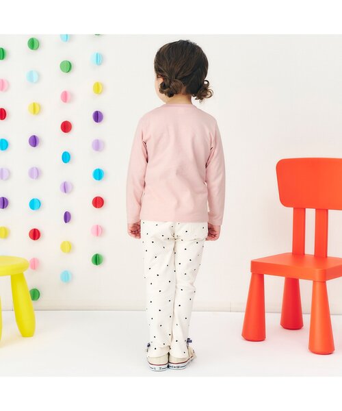apres les cours（アプレレクール）の「【ジュニア対応】アソートモチーフ長袖Tシャツ/7days Style（Tシャツ/カットソー・キッズ・ピンク/その他2/ネイビー/アイボリー/サックスブルー・80/90/100/110/120/140/130）」の10枚目の写真
