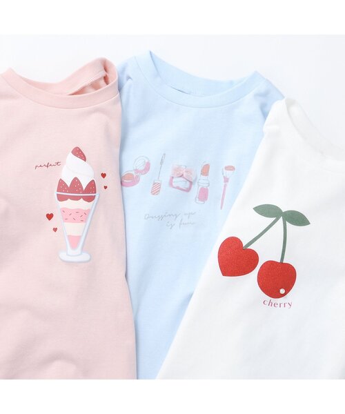 apres les cours（アプレレクール）の「【ジュニア対応】アソートモチーフ長袖Tシャツ/7days Style（Tシャツ/カットソー・キッズ・ピンク/その他2/ネイビー/アイボリー/サックスブルー・80/90/100/110/120/140/130）」の16枚目の写真