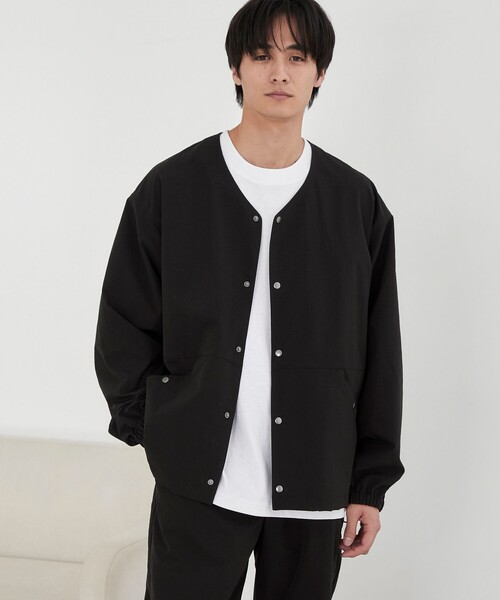 coen（コーエン）の「【C.Mt】NOCOLLAR JACKET（ノーカラージャケット・メンズ・オフホワイト/ブラック/ダークグレー・S/M/L/XL）」の13枚目の写真