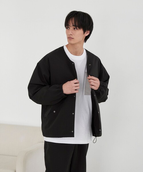 coen（コーエン）の「【C.Mt】NOCOLLAR JACKET（ノーカラージャケット・メンズ・オフホワイト/ブラック/ダークグレー・S/M/L/XL）」の18枚目の写真