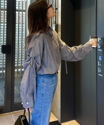 fredy emue | 【haru企画】ストライプリボンシャツ(シャツ/ブラウス)