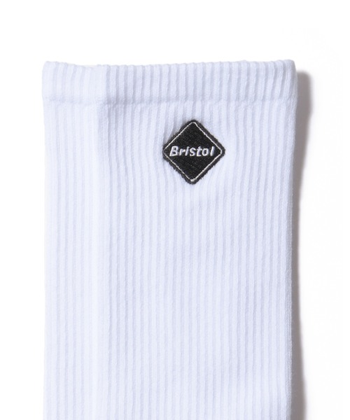 F.C.Real Bristol（エフシーレアルブリストル）の「EMBLEM REGULAR SOCKS（ソックス/靴下・メンズ・ホワイト/ブラック・LARGE/MEDIUM）」の5枚目の写真