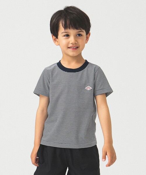 DANTON / KIDS' SHORT SLEEVE INNER T-SHIRT STRIPE 2025SS（105