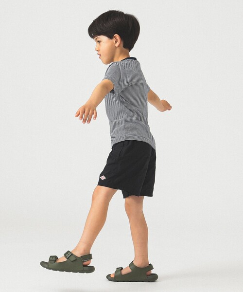 DANTON(ダントン)の「DANTON / KIDS' SHORT SLEEVE INNER T-SHIRT STRIPE 2025SS(105~135cm)(Tシャツ/カットソー・キッズ・レッド/ネイビー・125/135/105/115)」の6枚目の写真