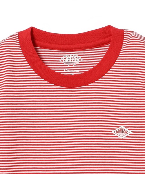 DANTON(ダントン)の「DANTON / KIDS' SHORT SLEEVE INNER T-SHIRT STRIPE 2025SS(105~135cm)(Tシャツ/カットソー・キッズ・レッド/ネイビー・125/135/105/115)」の10枚目の写真