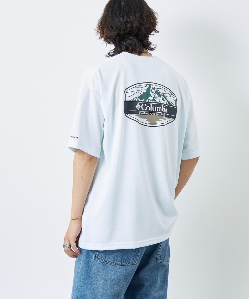   Jeans 半袖 ロゴ バックプリント トップス Tシャツ WEB限定】[Columbia/コロンビア] SUNRISE STRAIT OFZ バック