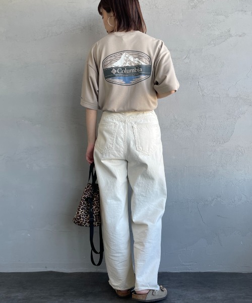 Columbia（コロンビア）の「【WEB限定】[Columbia/コロンビア] SUNRISE STRAIT OFZ バックプリントTシャツ（Tシャツ/カットソー・レディース・サックスブルー/ベージュ/ホワイト/ブラック・M/L/XL）」の5枚目の写真