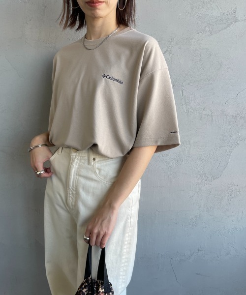 Columbia（コロンビア）の「【WEB限定】[Columbia/コロンビア] SUNRISE STRAIT OFZ バックプリントTシャツ（Tシャツ/カットソー・レディース・サックスブルー/ベージュ/ホワイト/ブラック・M/L/XL）」の10枚目の写真