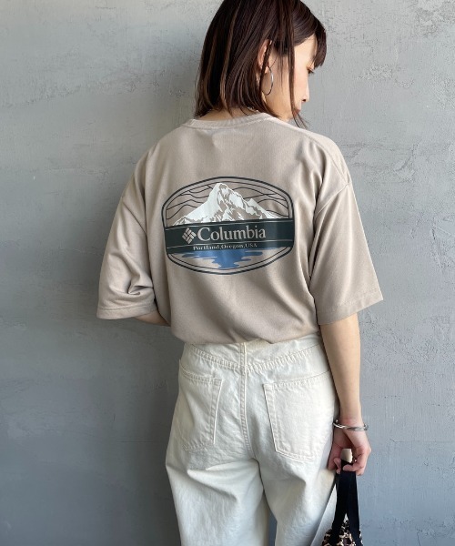 Columbia（コロンビア）の「【WEB限定】[Columbia/コロンビア] SUNRISE STRAIT OFZ バックプリントTシャツ（Tシャツ/カットソー・レディース・サックスブルー/ベージュ/ホワイト/ブラック・M/L/XL）」の12枚目の写真